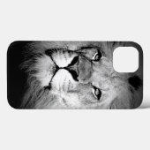 Coques Case-Mate iPhone Lion noir et blanc (Verso (horizontal))
