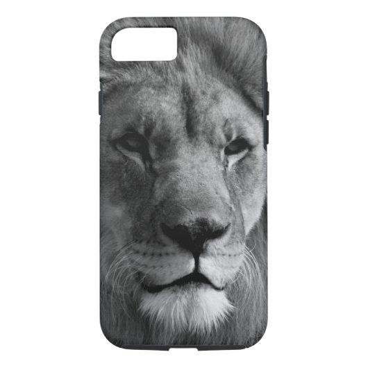 Coques Case-Mate iPhone Lion noir et blanc (Dos)