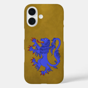 Coques iPhone 16 Lion Rampant Azure