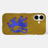 Coques Case-Mate iPhone Lion Rampant Azure (Verso (horizontal))