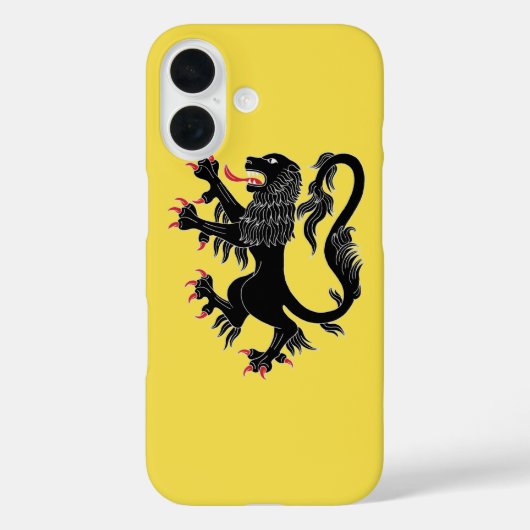 Coques Case-Mate iPhone Lion Rampant Sable (Verso)