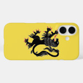 Coques Case-Mate iPhone Lion Rampant Sable (Verso (horizontal))