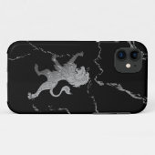 Coques Case-Mate iPhone Lion royal argenté (Dos (Horizontal))