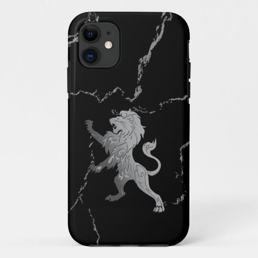 Coques Case-Mate iPhone Lion royal d'argent (Dos)