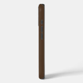 Coques Case-Mate iPhone Lion sur fond blanc et marron avec texte (Verso / Gauche)