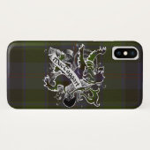 Coques Case-Mate iPhone Lion Tartan de MacTaggart (Dos (Horizontal))