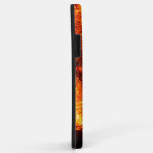 Coques Case-Mate iPhone Lion Visage Flamboyant Rouge Noir Orange (Dos/Droite)