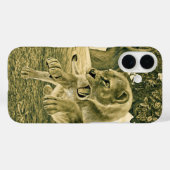 Coques Case-Mate iPhone Lionne Chasseuse (Verso (horizontal))