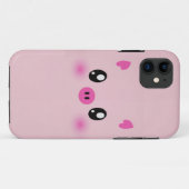 Coques Case-Mate iPhone l'iphone rose mignon de cas de porc (Dos (Horizontal))