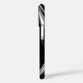 Coques Case-Mate iPhone Liquid Chrome Flow – Abstract Metallic Texture (Verso / Gauche)