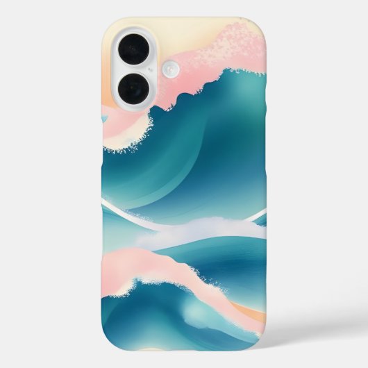 Coques Case-Mate iPhone Liquide de crête de corail Abstrait (Verso)