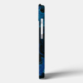 Coques Case-Mate iPhone Liquide psychédélique bleu foncé (Verso / Gauche)