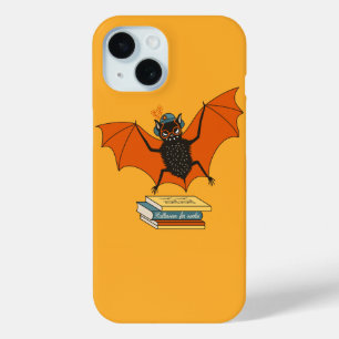 Coque Pour iPhone 15 Lire Chauve-Souris   Bibliothécaire fantaisiste av