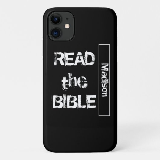 Coques Case-Mate iPhone Lire la Bible Noir et Blanc (Dos)