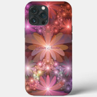 Lit De Fleurs Coloré Abstrait Fractal Art Nom