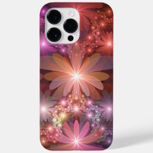 Coque Pour Pour iPhone 14 Pro Max Lit De Fleurs Coloré brillant Abstrait Fractage Ar