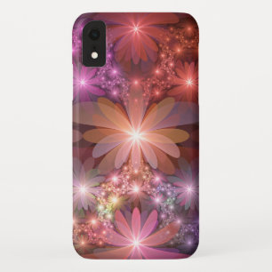 Case-Mate iPhone Case Lit De Fleurs Coloré Brillant Art Fractal Abstrait