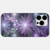 Coques Case-Mate iPhone Lit de fleurs tendance brillant art fractal abstra (Verso (horizontal))