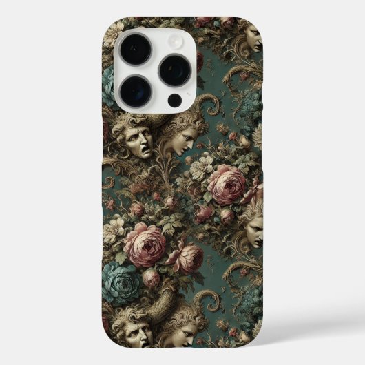 Coques Case-Mate iPhone Litanie d'Aristocrates - Design floral gothique (Verso)