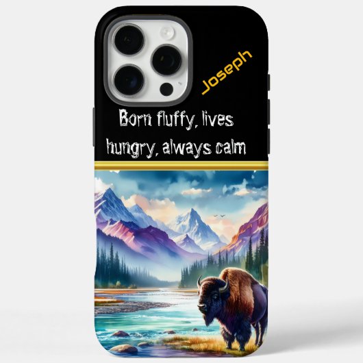 Coques Case-Mate iPhone L'itinérance de Buffalo près d'une rivière de mont (Verso)