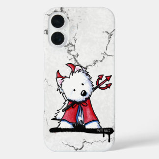 Coques iPhone 16 Little Devil Westie