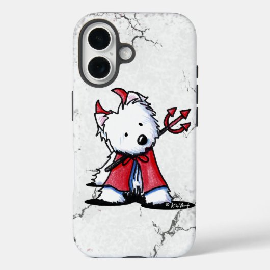 Coques Case-Mate iPhone Little Devil Westie Chien iPhone 5 Coque-Mate Coqu (Verso)