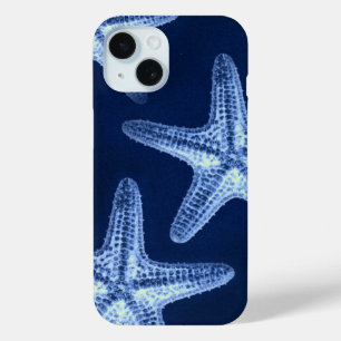 Coque Pour iPhone 15 littoral chic plage rustique nautique bleu étoile