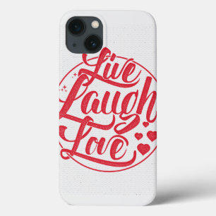 Etui iPhone 13 Live Laugh Love