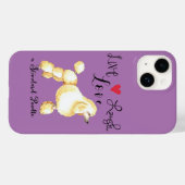 Coques Case-Mate iPhone Live Laugh Love a Standard Poodle (Verso (horizontal))