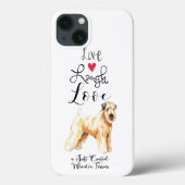 Coques Case-Mate iPhone Live Laugh Love a Wheaten (Verso)