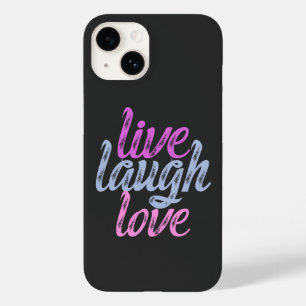 Coque Pour iPhone 14 Live Laugh Love - Embrassez la joie