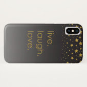 Coques Case-Mate iPhone Live Laugh Love Starry Night (Dos (Horizontal))