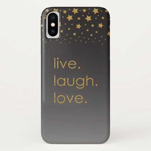Coques Case-Mate iPhone Live Laugh Love Starry Night (Dos)