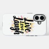 Coques Case-Mate iPhone Live Love Laugh Motivational Burst (Verso (horizontal))