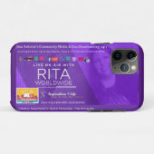 Coques Case-Mate iPhone Live On Air avec boîtier Rita Phone pour iPhone 11 (Dos (Horizontal))