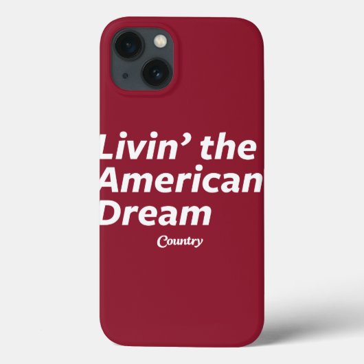 Coques Case-Mate iPhone Livin' the American Dream (Verso)