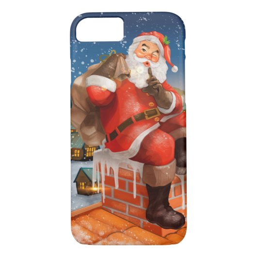 Coques Case-Mate iPhone Livraison du Père Noël Chimney (Dos)