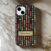 Coques Case-Mate iPhone Livre d'Antiquités Vert Bourgogne Couvre le Monogr