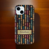 Coques Case-Mate iPhone Livre d'Antiquités Vert Bourgogne Couvre le Monogr