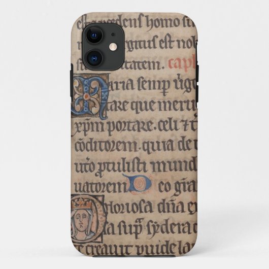 Coques Case-Mate iPhone Livre de l'écriture de latin médiéval d'heures (Dos)