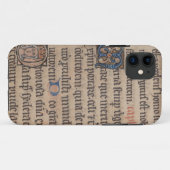 Coques Case-Mate iPhone Livre de l'écriture de latin médiéval d'heures (Dos (Horizontal))
