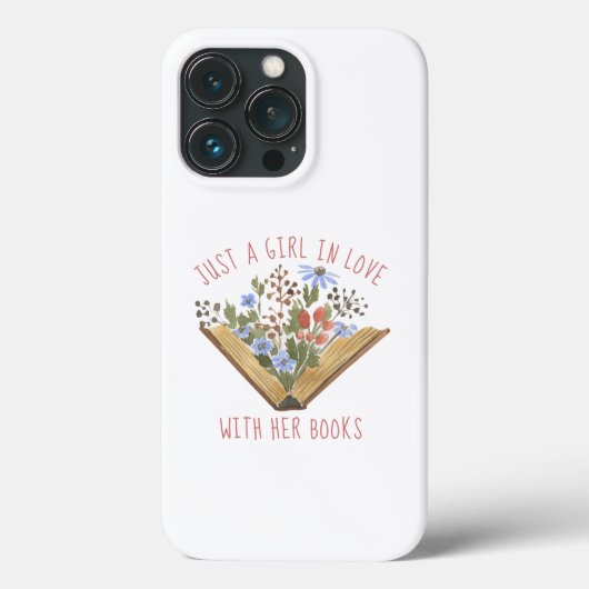 Coques Case-Mate iPhone Livre Lover Open Livre Avec Fleurs (Verso)