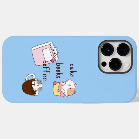 Coques Case-Mate iPhone Livres à gâteaux Café (Verso (horizontal))