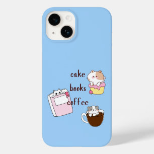 Coque Pour iPhone 14 Livres à gâteaux Café