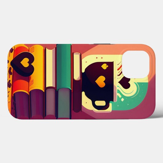 Coques Case-Mate iPhone Livres Et Café (Verso (horizontal))