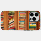 Coques Case-Mate iPhone Livres sur Arrière - plan de bibliothèque (Verso (horizontal))
