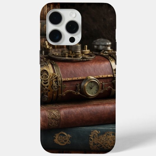 Coques Case-Mate iPhone Livres Vintages Steampunk (Verso)