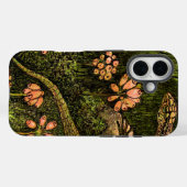 Coques Case-Mate iPhone Lizard et Fleur sauvage de style Art nouveau néerl (Verso (horizontal))