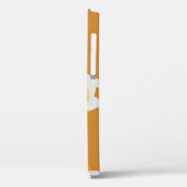 Coques Case-Mate iPhone Llama, arrière - plan orange : motif d'anniversair (Verso / Gauche)