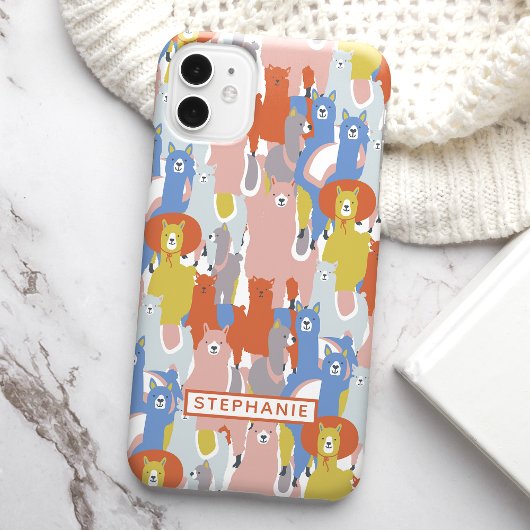 Coques Case-Mate iPhone Llama colorée